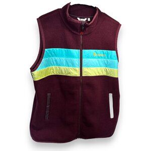 Cotopaxi Striped Teca Fleece Full Zip Vest Women’s Size 1X Like New